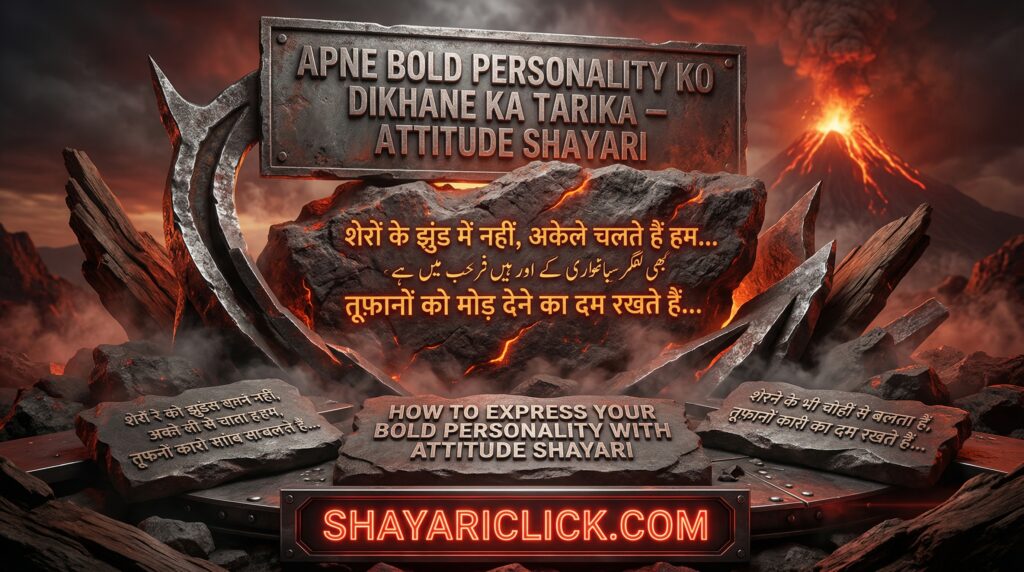 How to Express Your Bold Personality with Attitude Shayari – अपने Bold Personality को दिखाने का तरीका