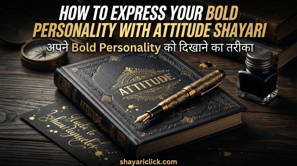 How to Express Your Bold Personality with Attitude Shayari – अपने Bold Personality को दिखाने का तरीका
