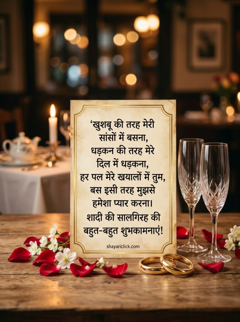 husband wife anniversary shayari