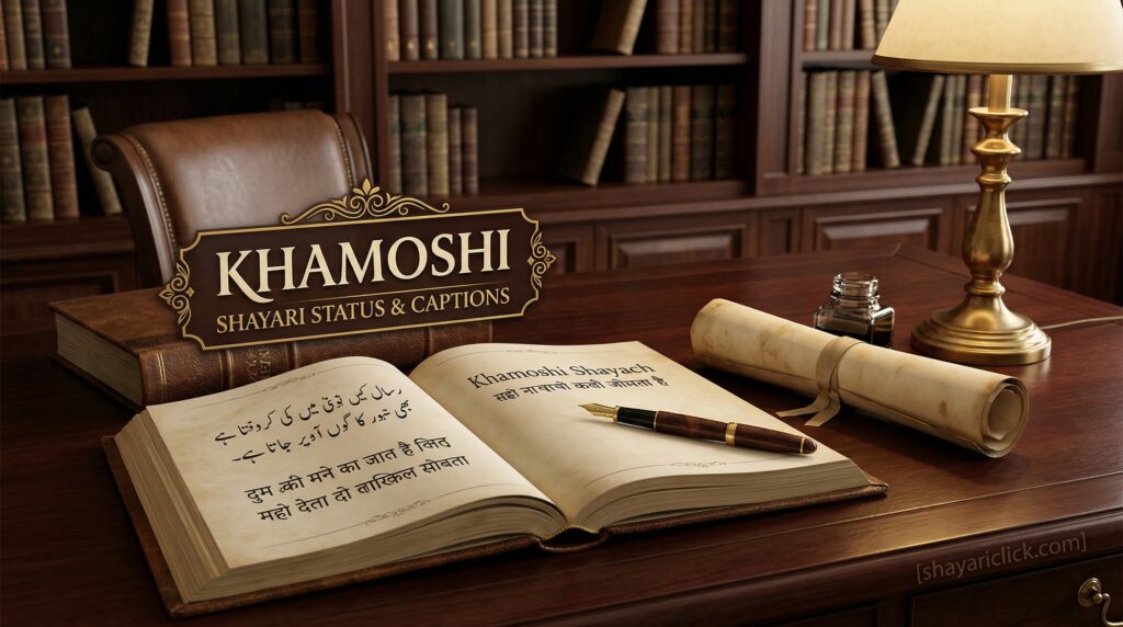 Khamoshi Shayari Status & Captions