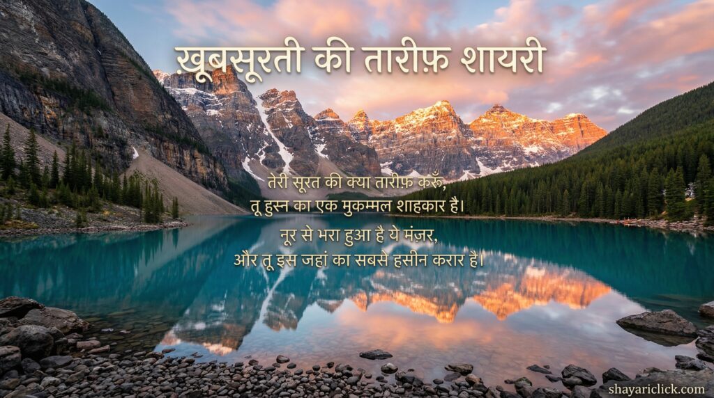 Khubsurti Ki Tareef Shayari in Hindi