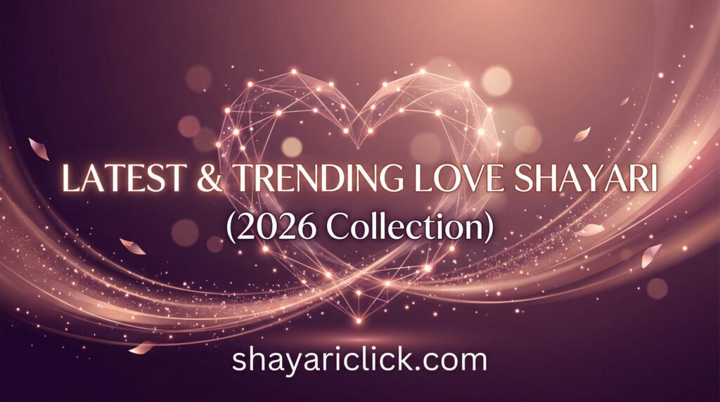 Latest & Trending Love Shayari (2026 Collection)