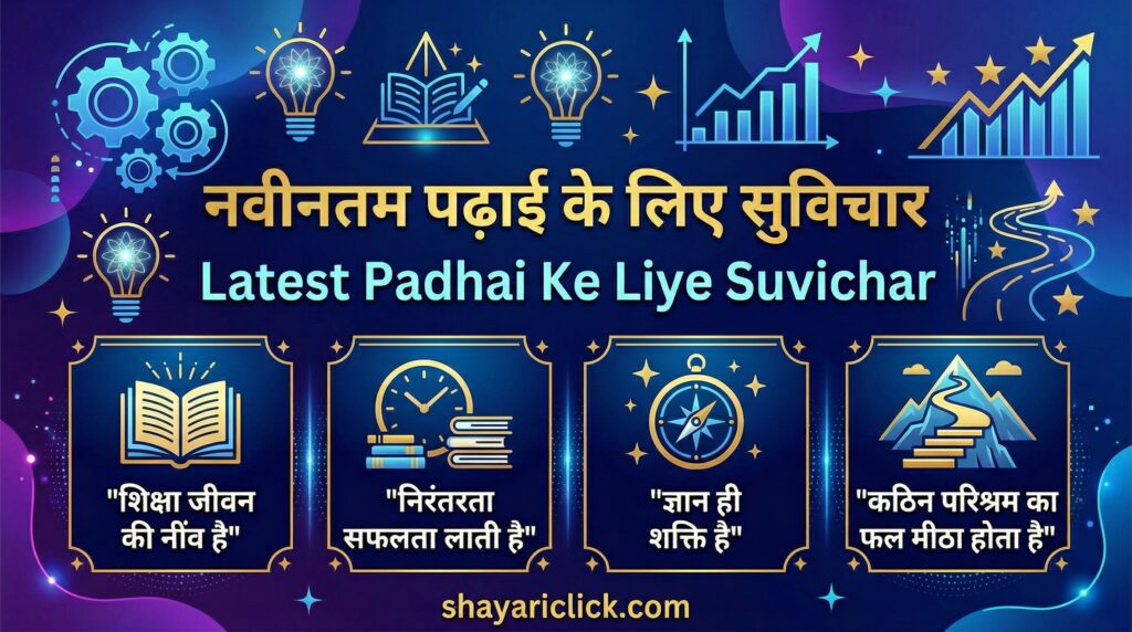 Latest Padhai Ke Liye Suvichar (Newest Motivational Quotes for Study)