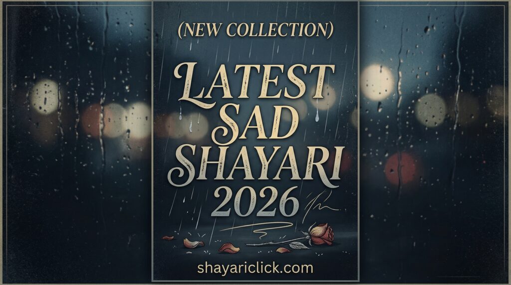 Latest Sad Shayari 2026 (New Collection)