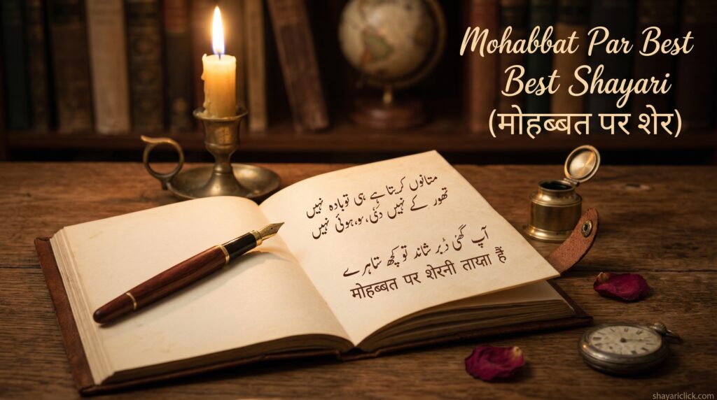 Mohabbat Par Best Shayari (मोहब्बत पर शेर)