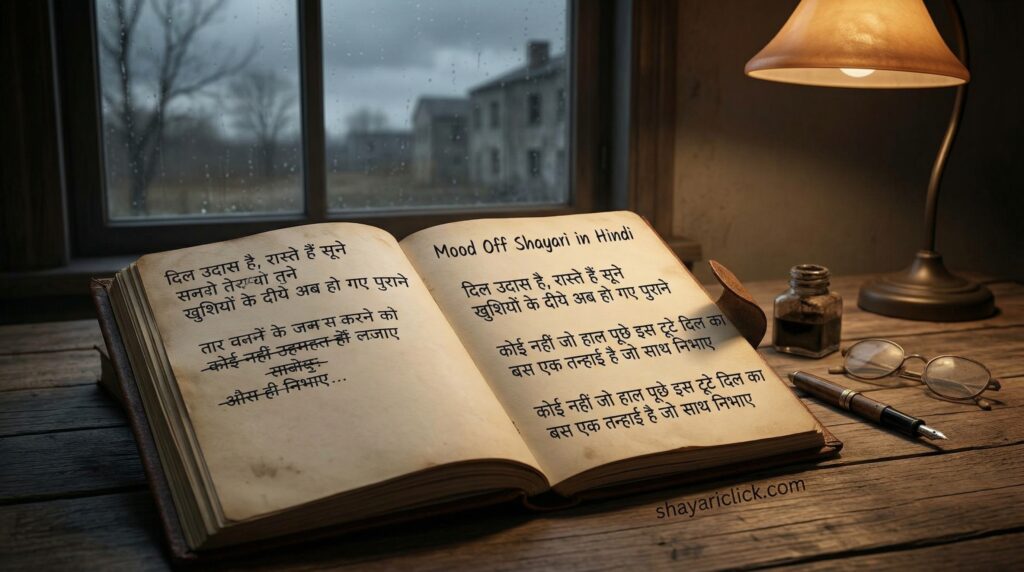 Mood Off Shayari in Hindi