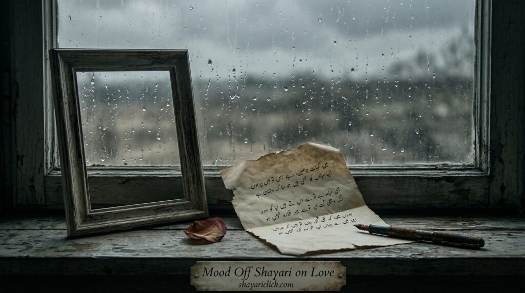Mood Off Shayari on Love