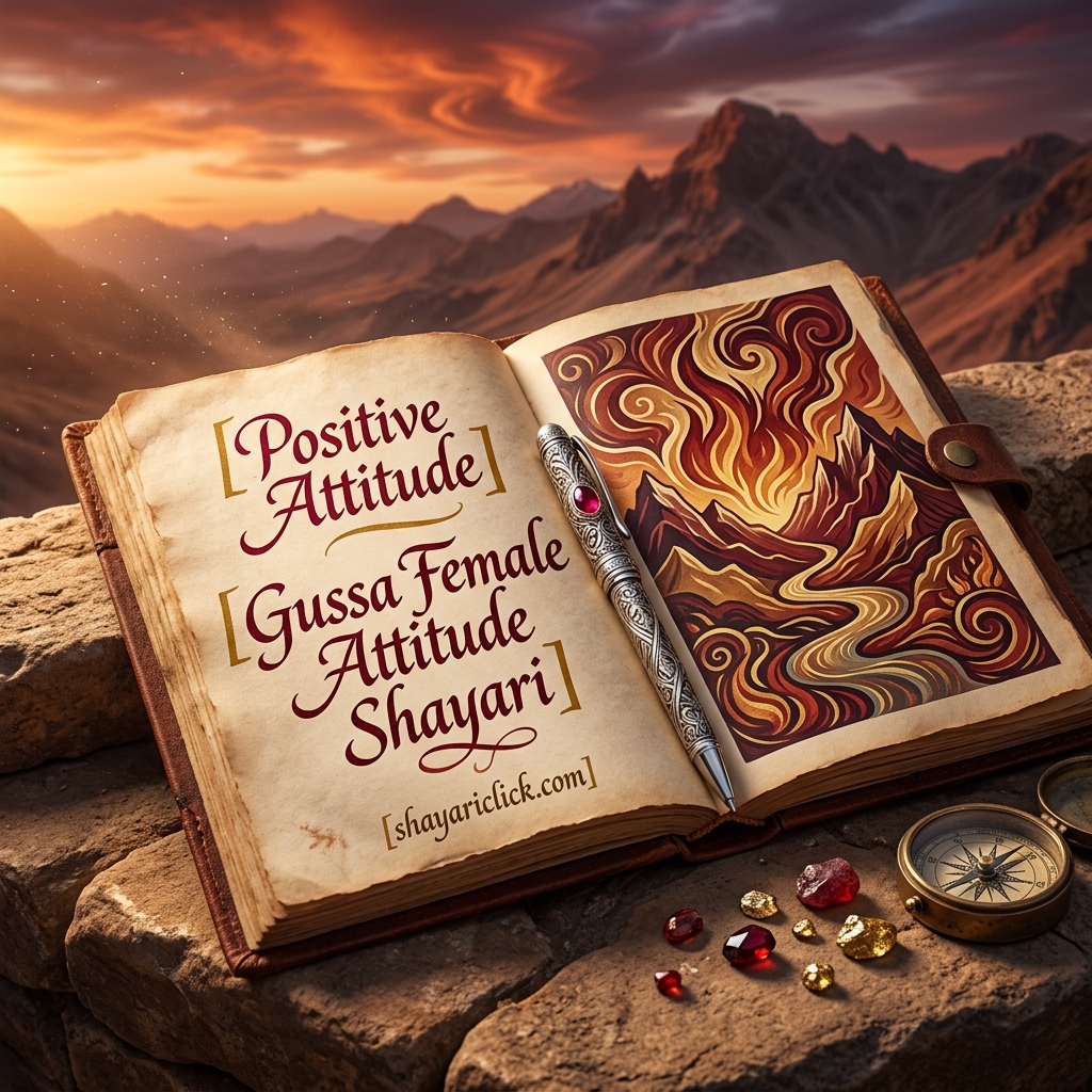 Positive Attitude Gussa Female Attitude Shayari