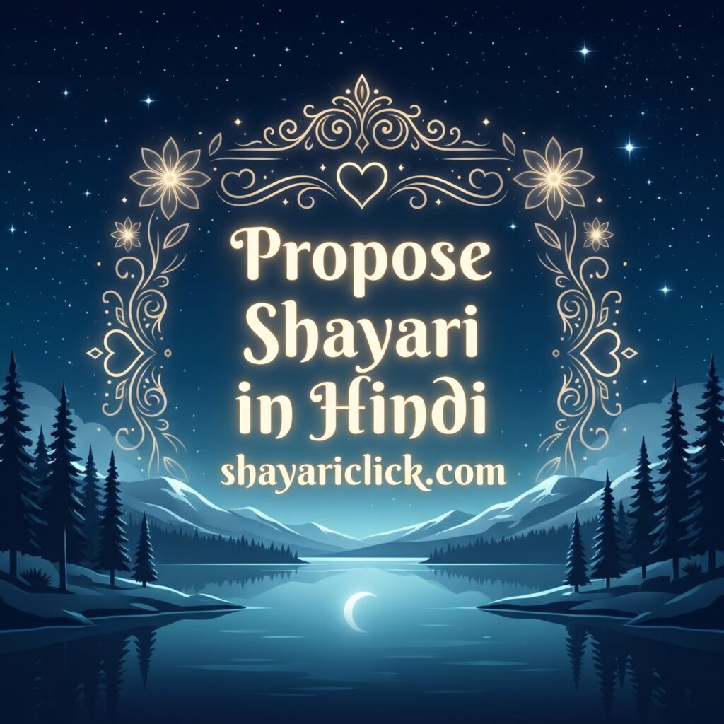 Propose Shayari in Hindi