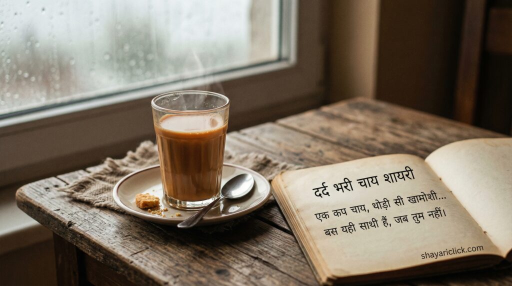 Sad Chai Shayari (दर्द भरी चाय शायरी)