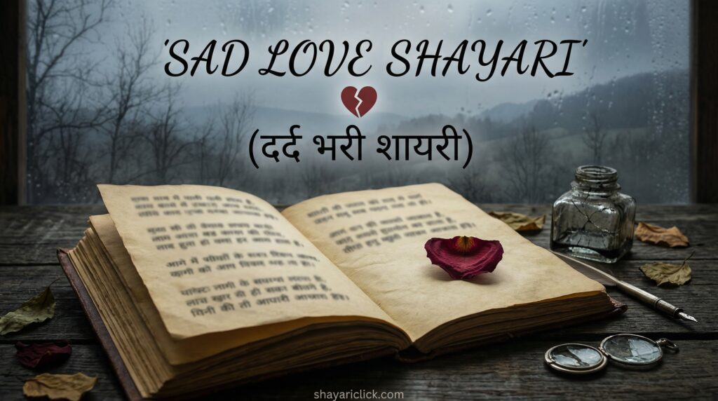 Sad Love Shayari (दर्द भरी शायरी) 💔