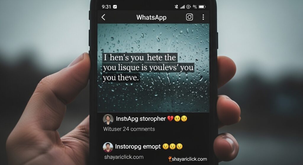 Sad Status & Captions (WhatsApp & Instagram)