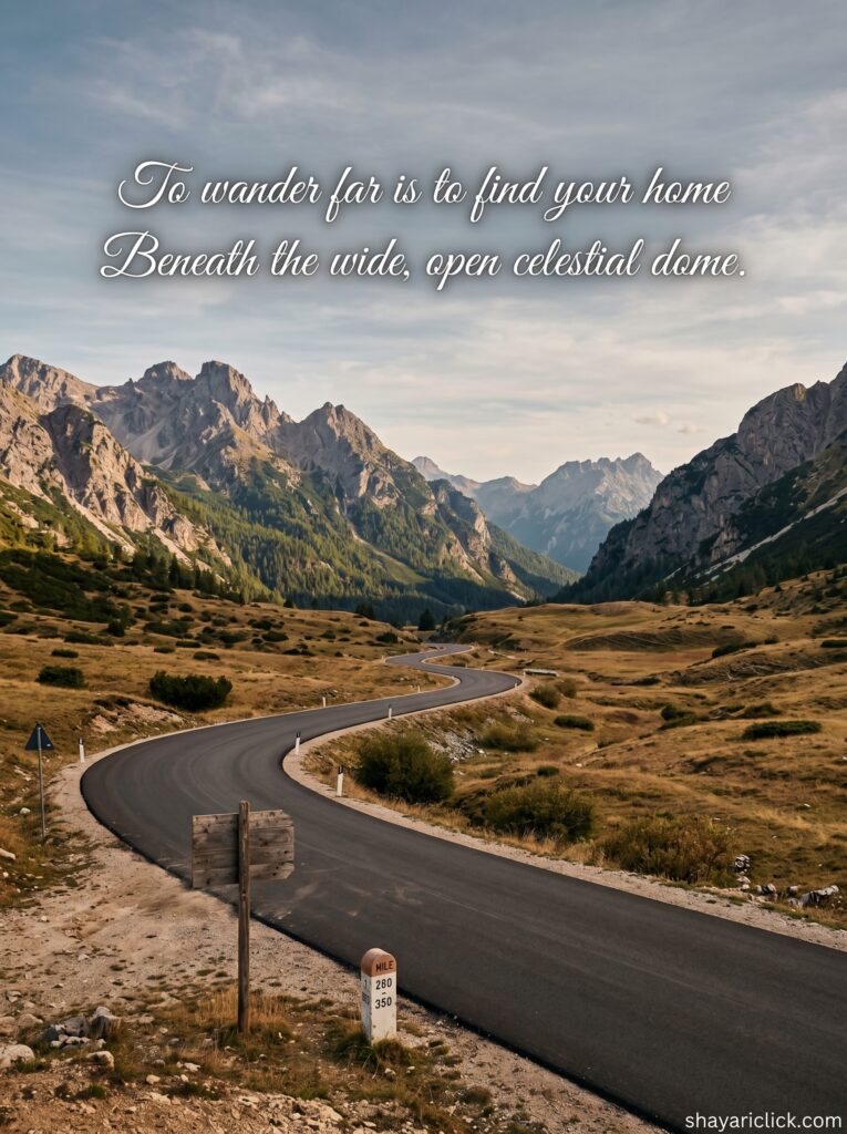safar shayari in english 2 line
