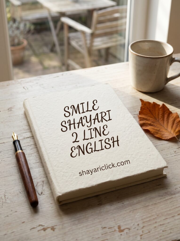 smile shayari 2 line english