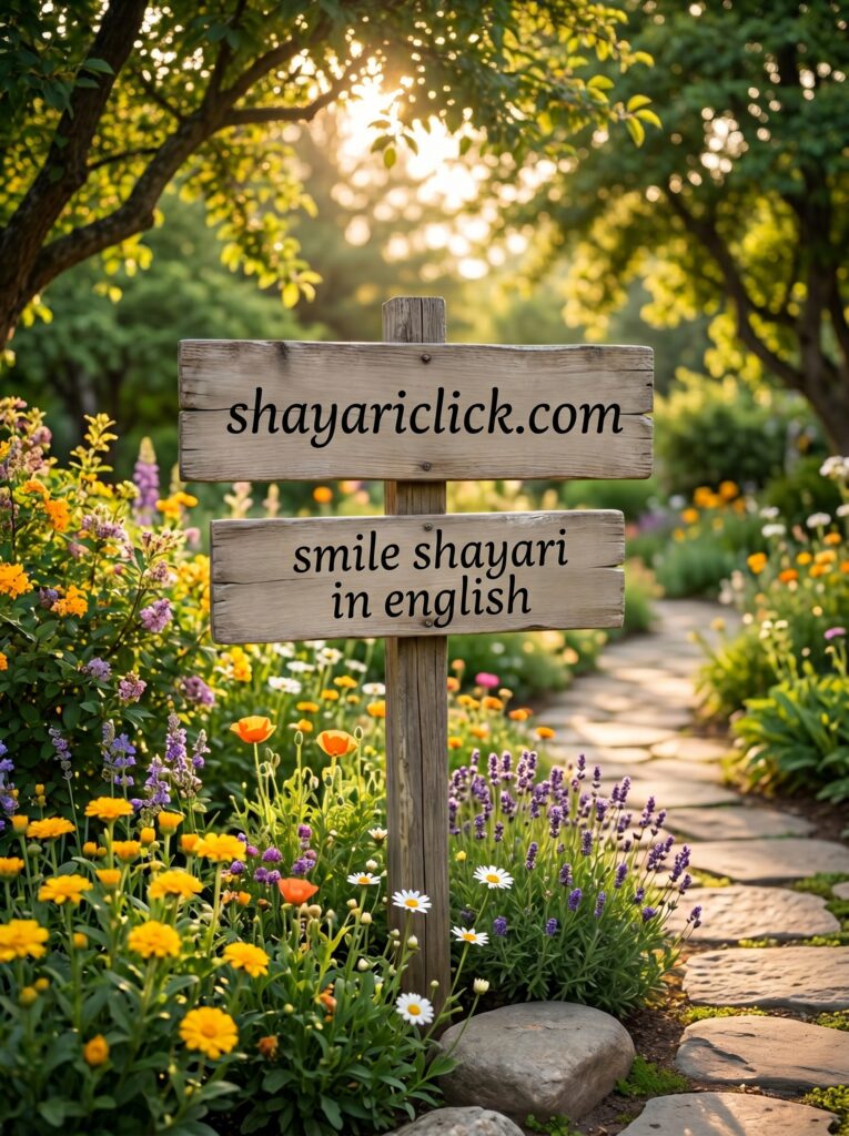 smile shayari in english