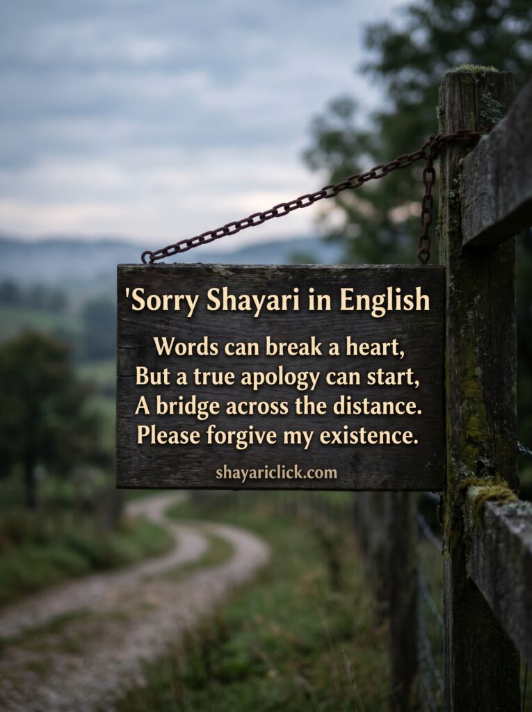 Sorry Shayari in English