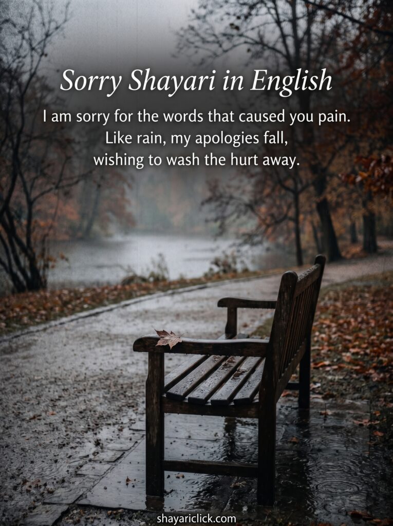 Sorry Shayari in English