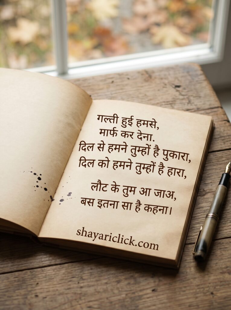 Sorry Shayari in Hindi