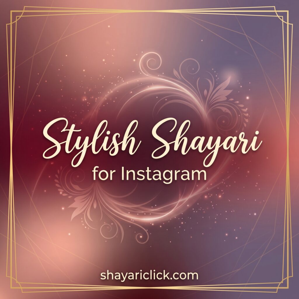 Stylish Shayari for Instagram