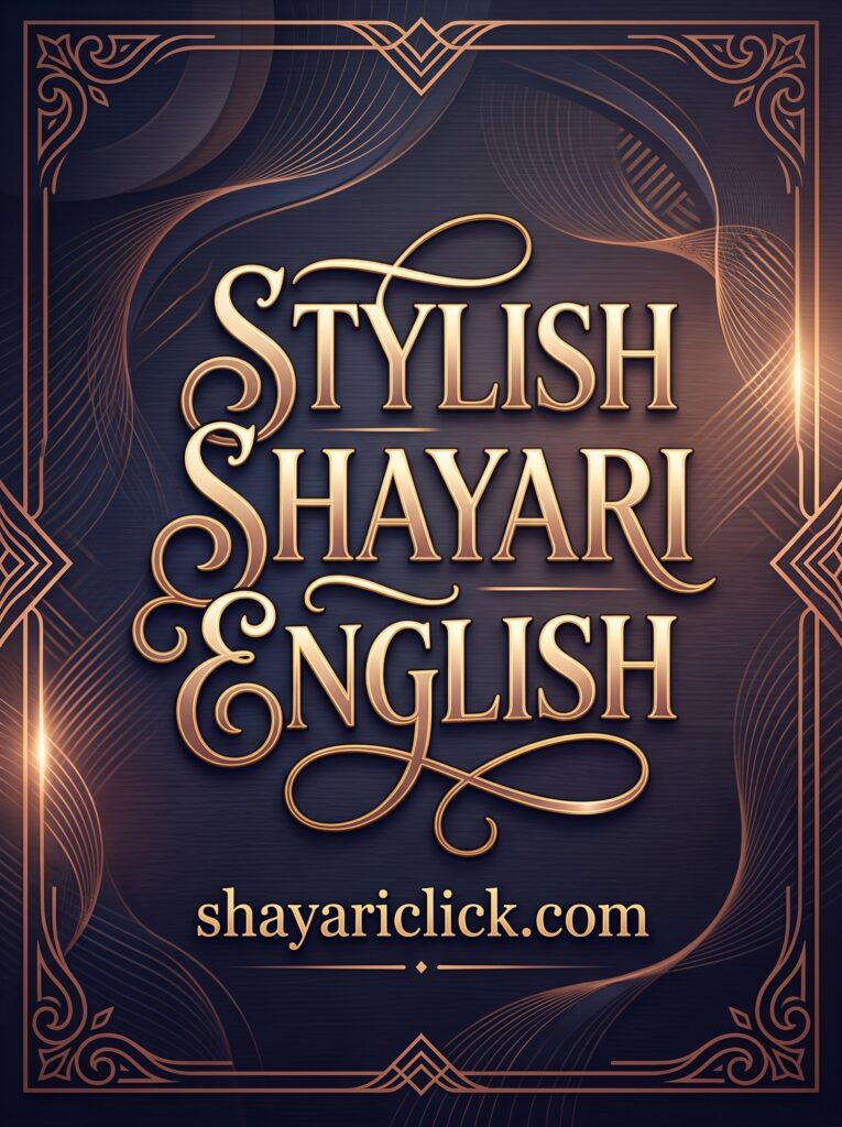 stylish shayari english