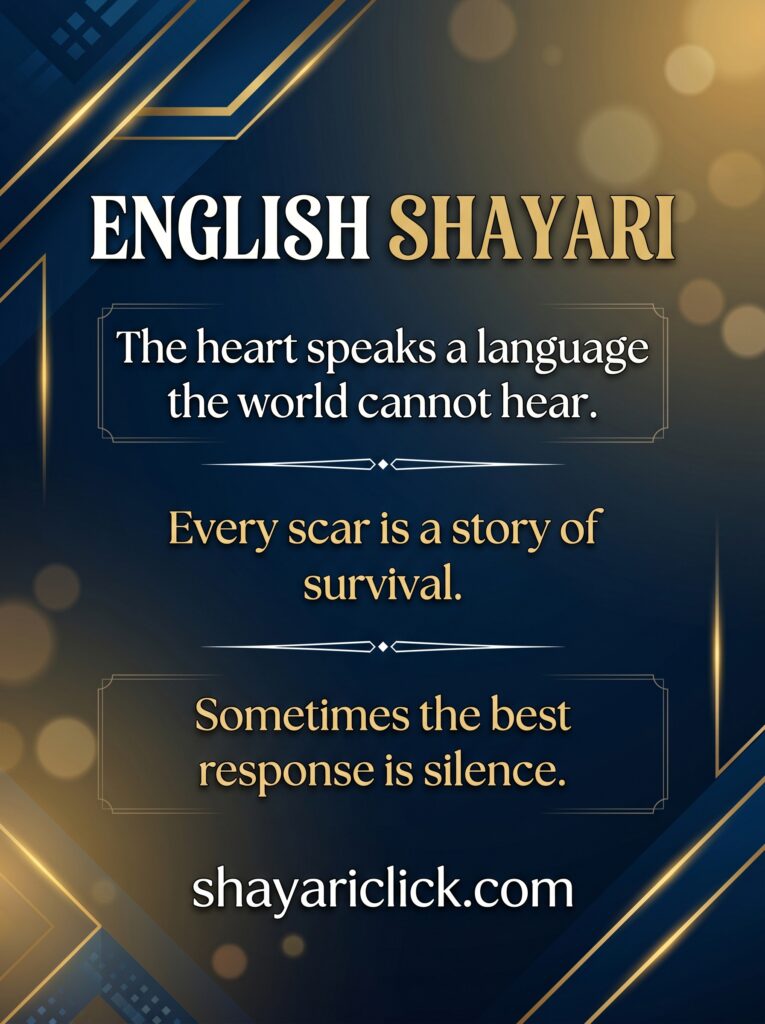 stylish shayari english