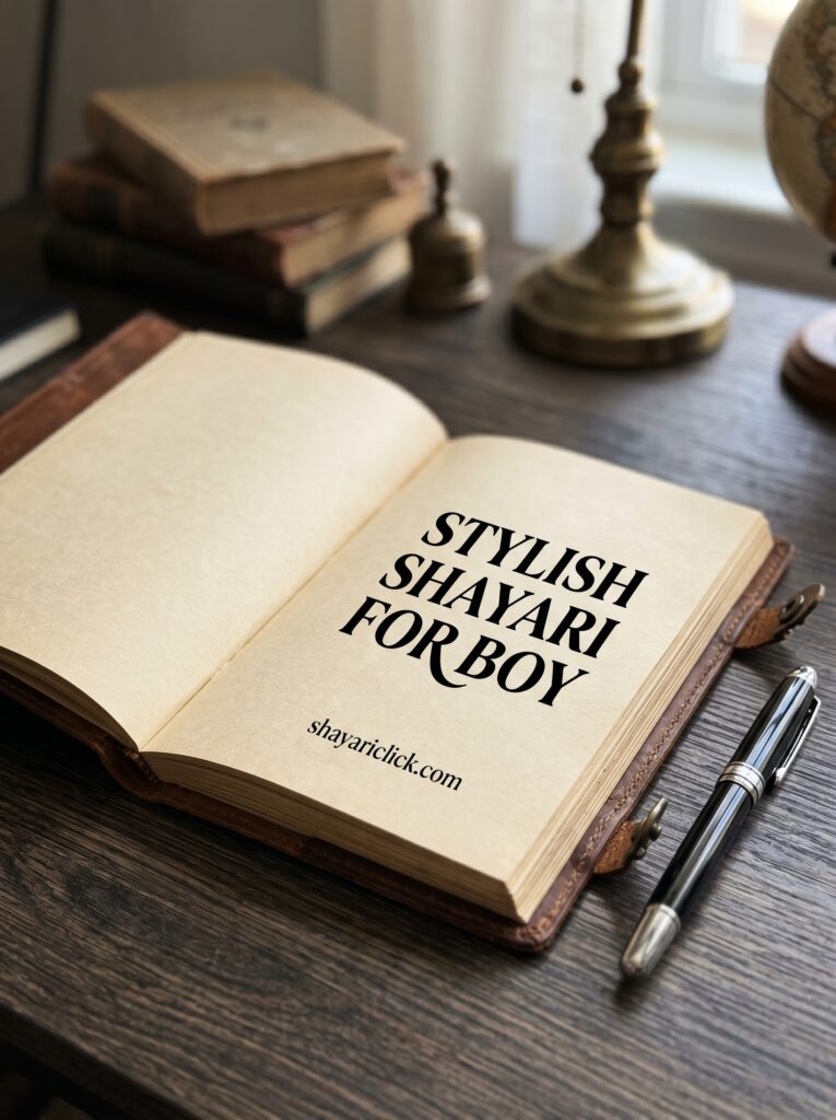 stylish shayari for boy
