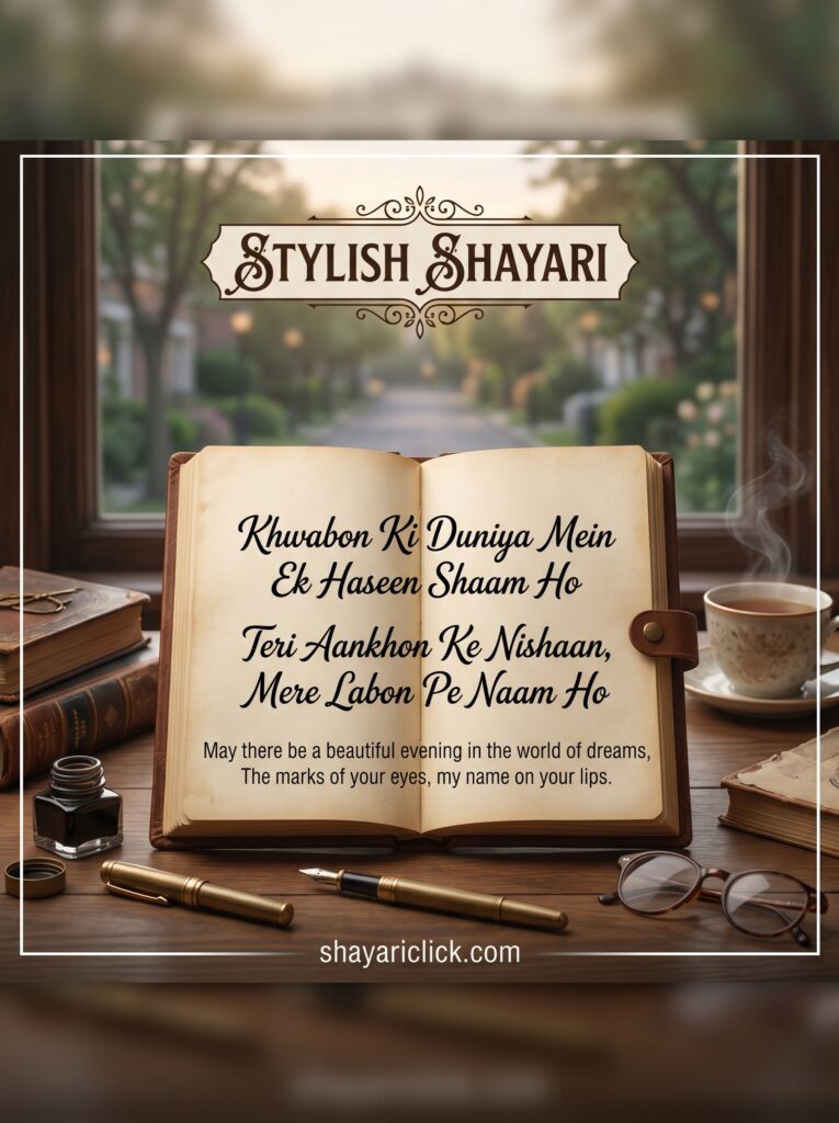 stylish shayari instagram