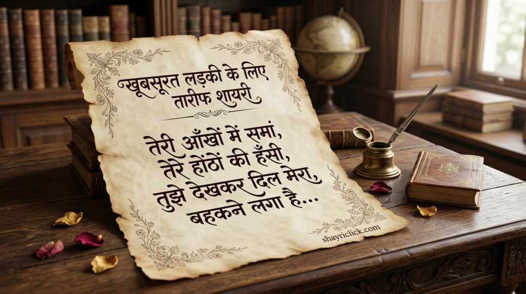 Tareef Shayari for Beautiful Girl in Hindi