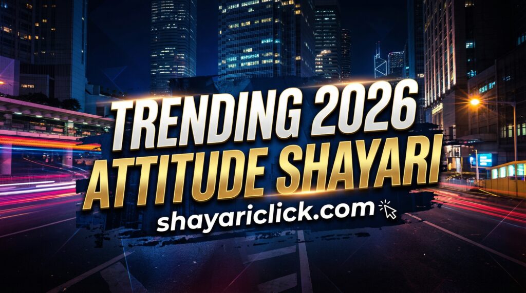 Trending 2026 Attitude Shayari