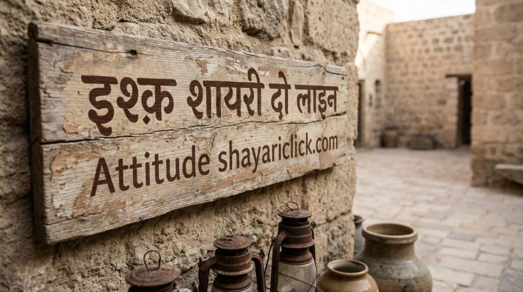 इश्क़ शायरी दो लाइन Attitude