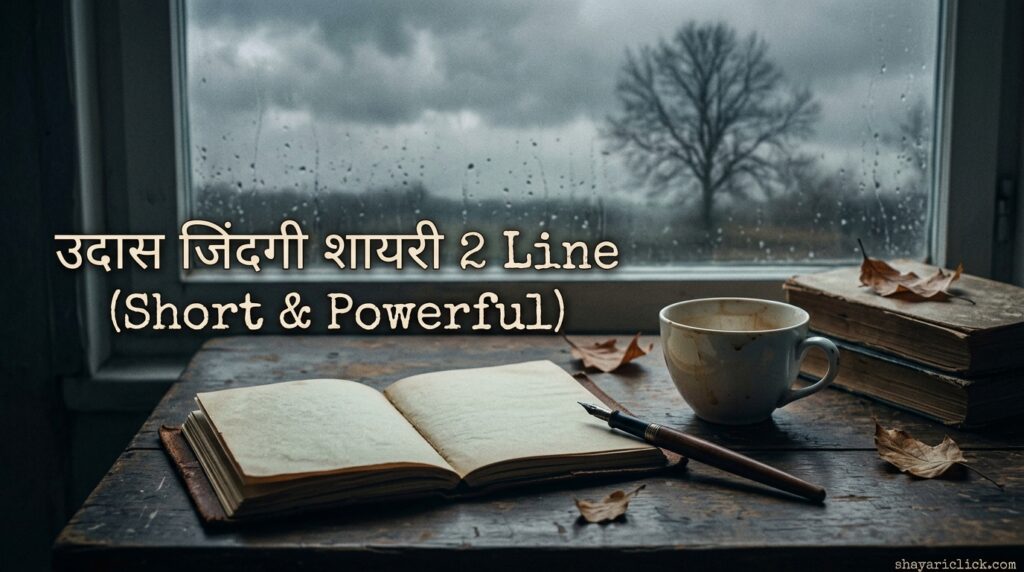 उदास जिंदगी शायरी 2 Line (Short & Powerful)
