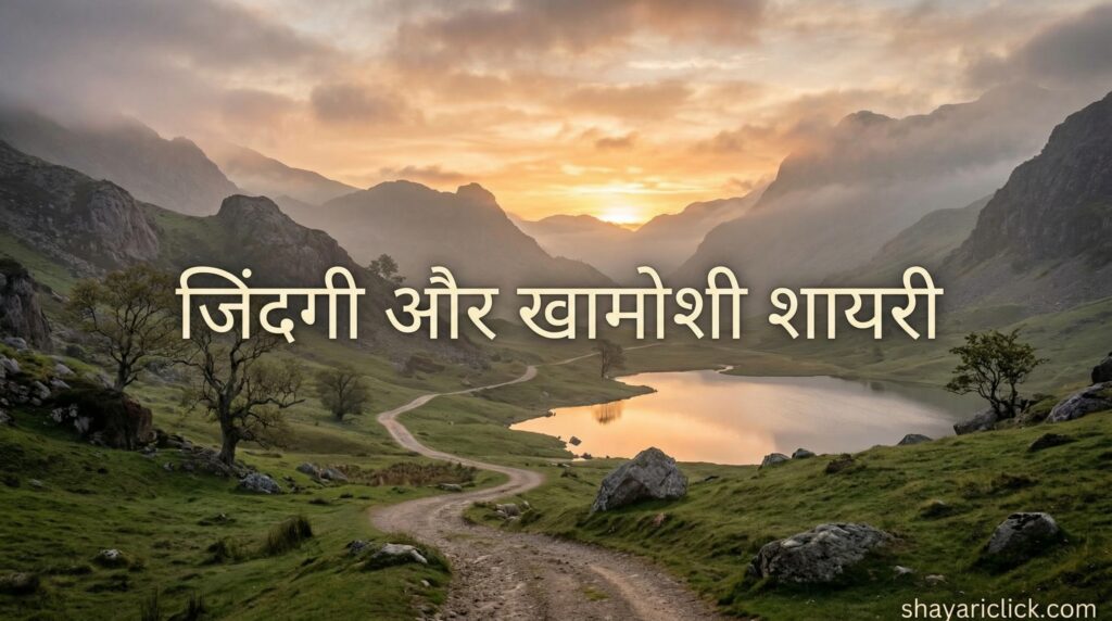 जिंदगी और खामोशी शायरी (Zindagi Khamoshi Shayari)