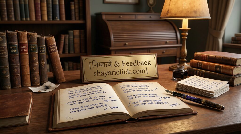 निष्कर्ष & Feedback