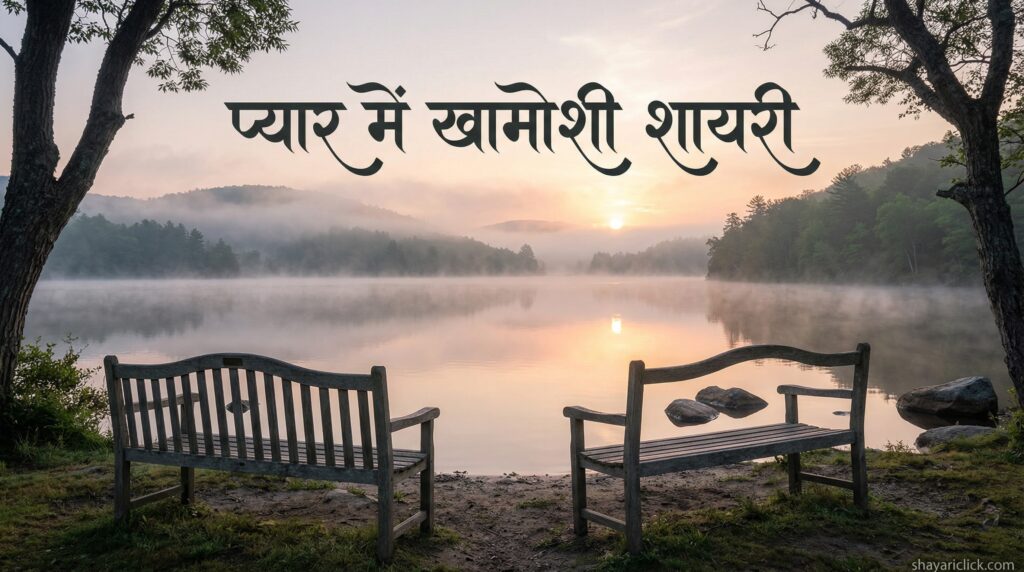प्यार में खामोशी शायरी (Pyar Me Khamoshi Shayari)