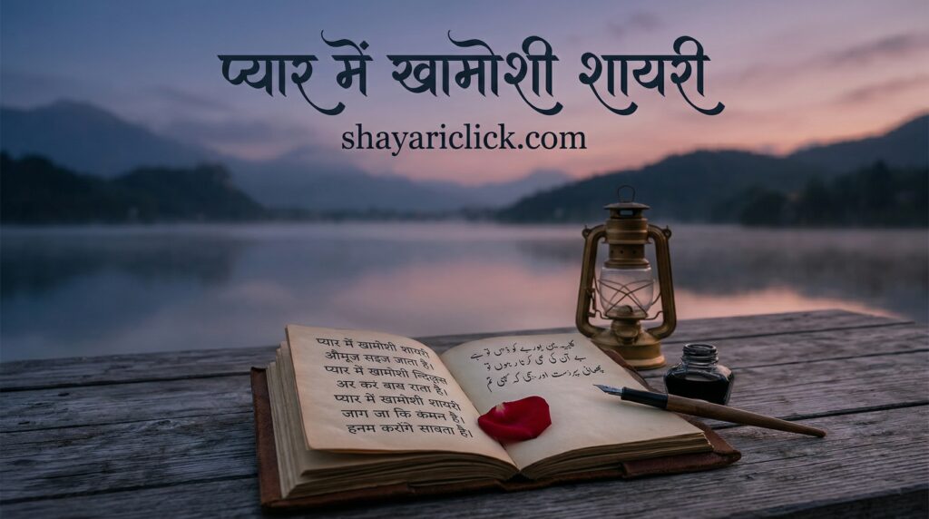 प्यार में खामोशी शायरी (Pyar Me Khamoshi Shayari)