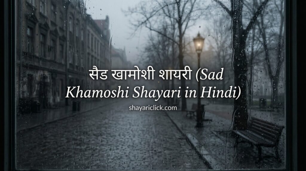 सैड खामोशी शायरी (Sad Khamoshi Shayari in Hindi)
