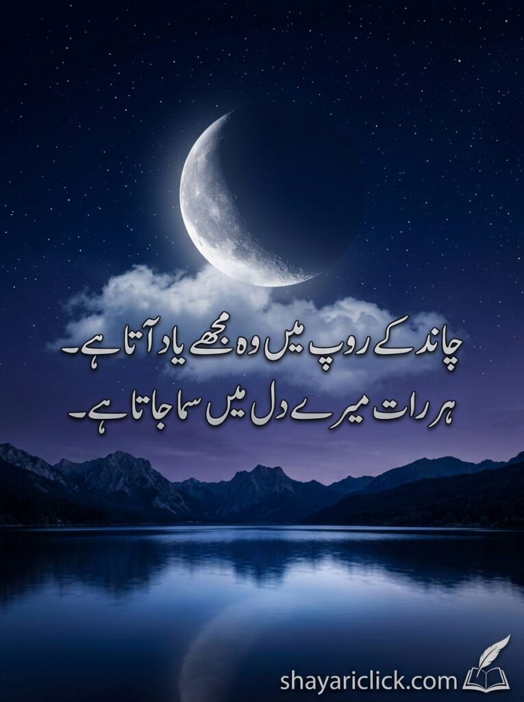 🌌 chand shayari 2 line