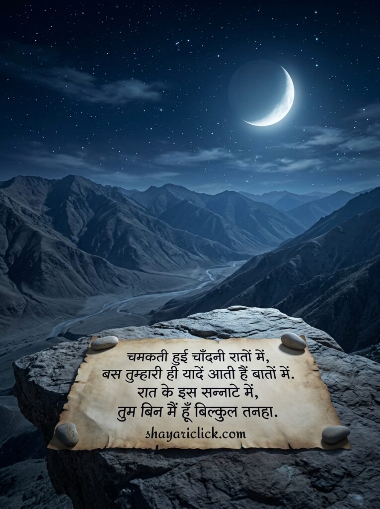 🌙 chand shayari in hindi