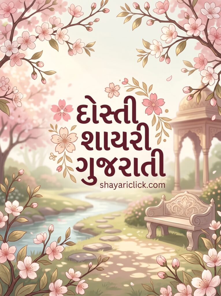 🌸 dosti shayari gujarati