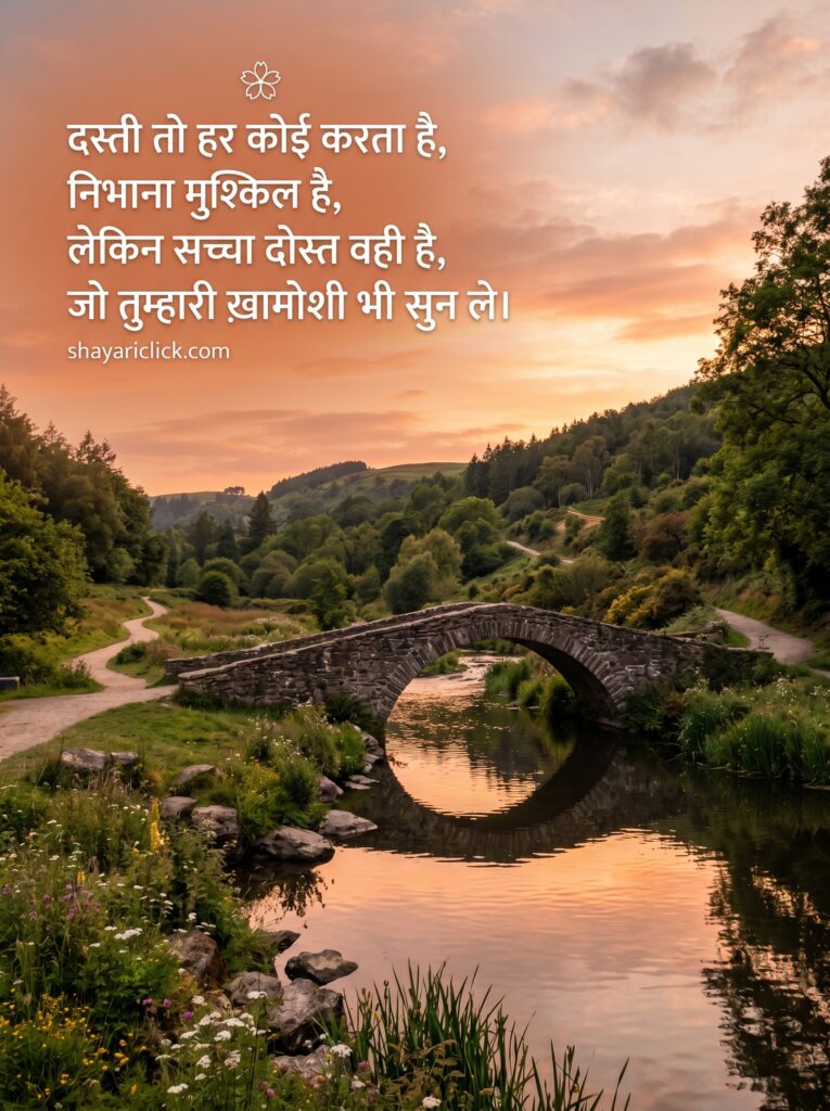 🌸 dosti shayari in hindi
