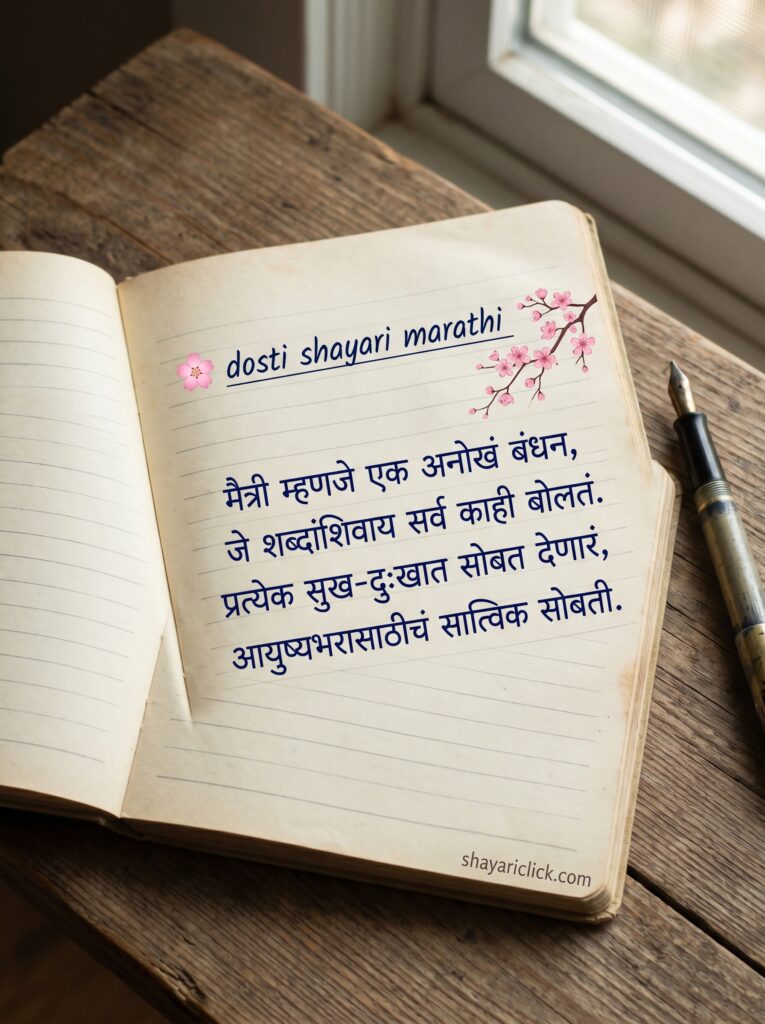 🌸 dosti shayari marathi