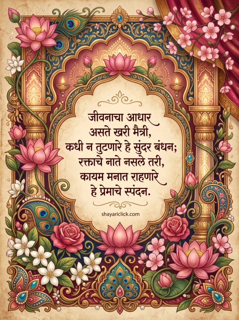 🌸 dosti shayari marathi